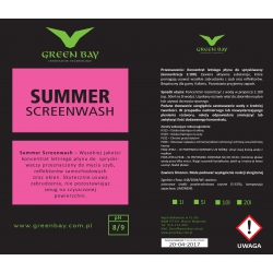 GREEN BAY - SUMMER SCREENWASH - LETNI PŁYN DO SPRYSKIWACZY (KONCENTRAT) 1L